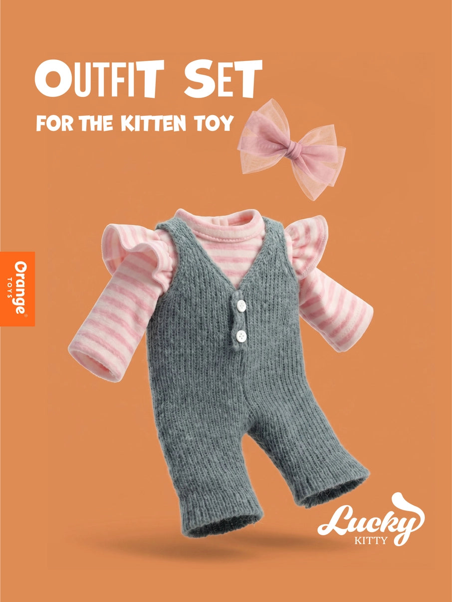 Conjunto de roupa Chic de Inverno da Orange Toys para peluches Lucky Kitty | orange-toys-roupa-peluche-lucky-kitty-chic-de-inverno-lollakids