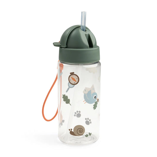 Garrafa infantil verde com palhinha integrada Tiny Trails Done by Deer | done-by-deer-garrafa-tiny-trails-palhinha-lollakids