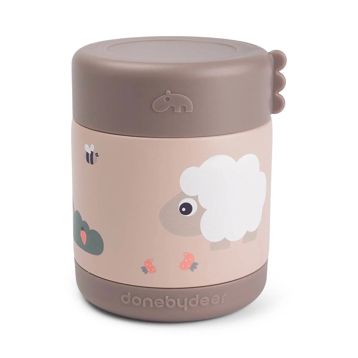 Frasco Térmico Tiny Farm Powder 300ml da Done by Deer | done-by-deer-frasco-termico-tiny-farm-lollakids