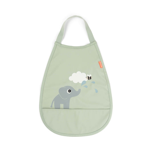 Babete de mangas com bolso Elphee Verde Done by Deer | done-by-deer-babete-mangas-elphee-verde-lollakids