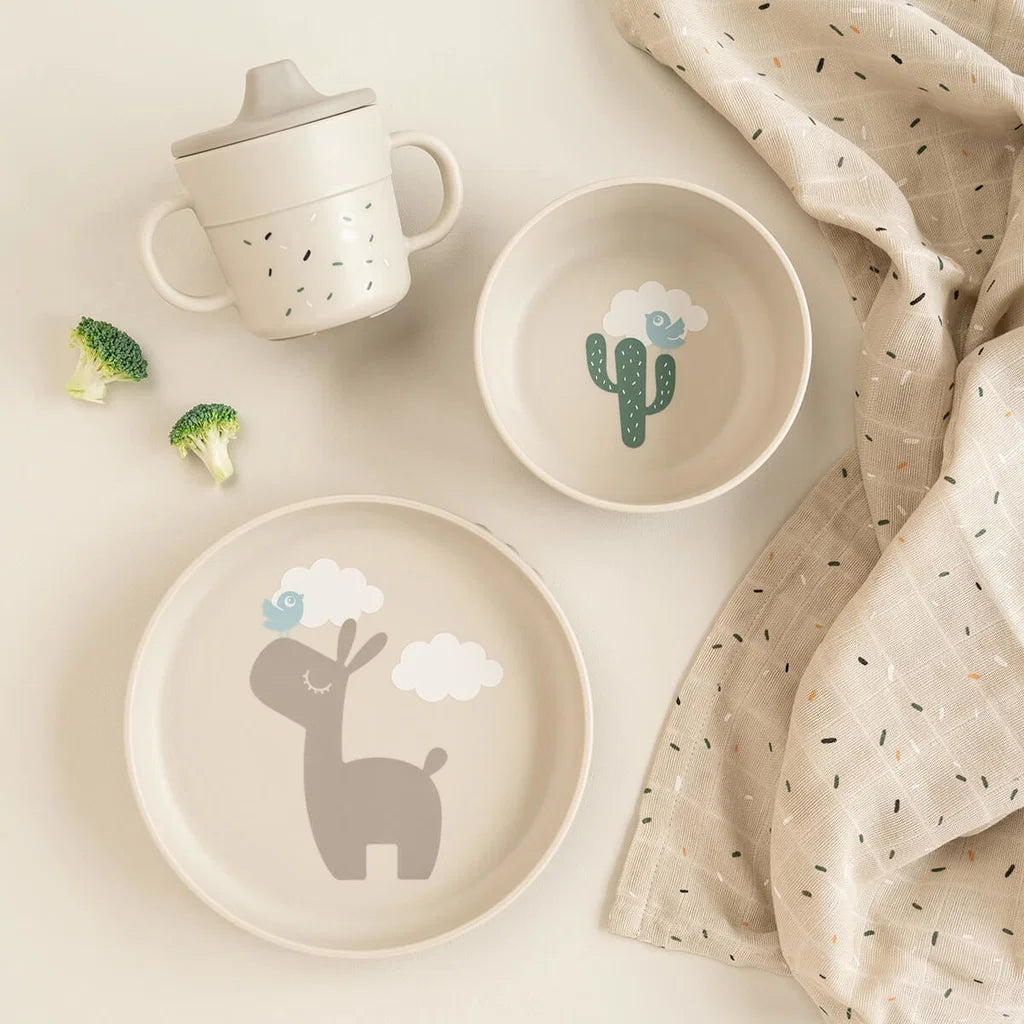 Talheres do conjunto de refeição Foodie Lalee Sand Done by Deer | done-by-deer-conjunto-refeicao-lalee-talheres-lollakids