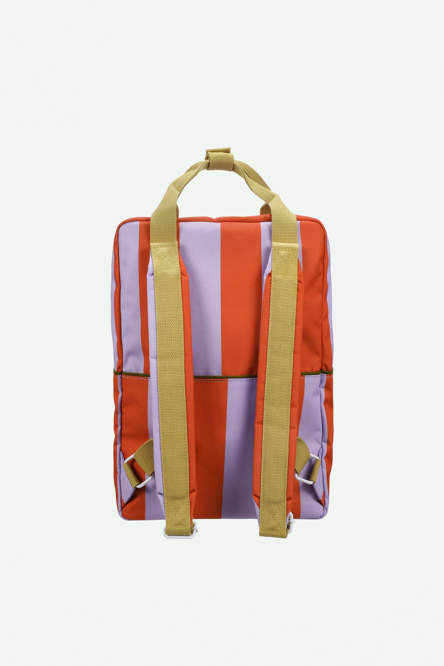 Mochila grande Sticky Lemon riscas laranja e lilás – pormenor do interior | sticky-lemon-mochila-riscas-lollakids