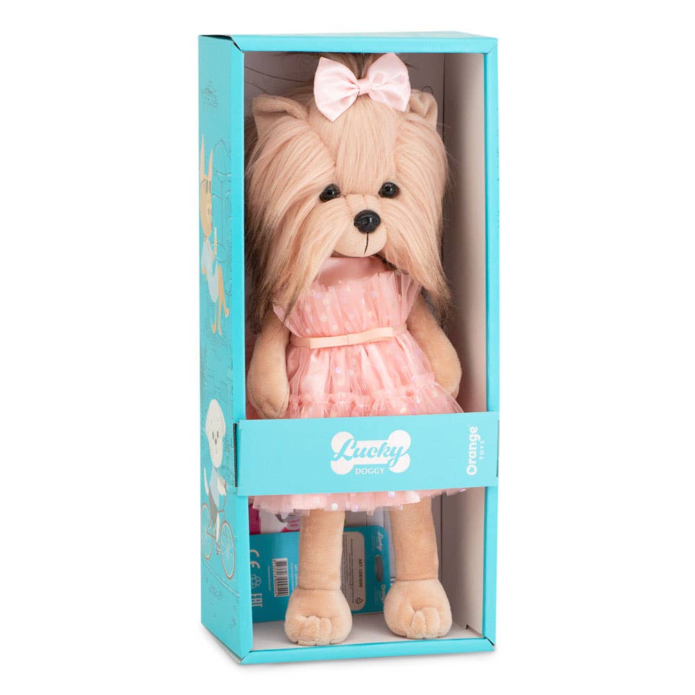 Pormenor do conjunto Bolo de Mel da peluche Lucky Yoyo, Orange Toys | orange-toys-peluche-lucky-doggy-lollakids