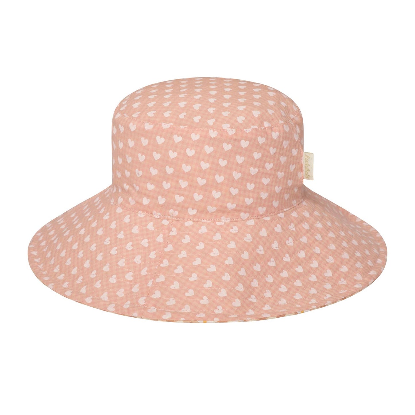 Chapéu de Sol Reversível Gingham Margarida - detalhe
