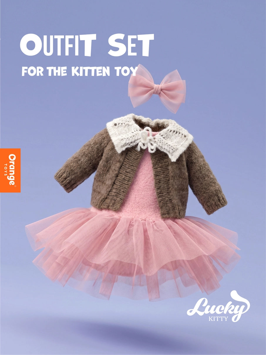 Conjunto de roupa Sonho de Ballet da Orange Toys para peluches Lucky Kitty | orange-toys-roupa-peluche-lucky-kitty-sonho-de-ballet-lollakids