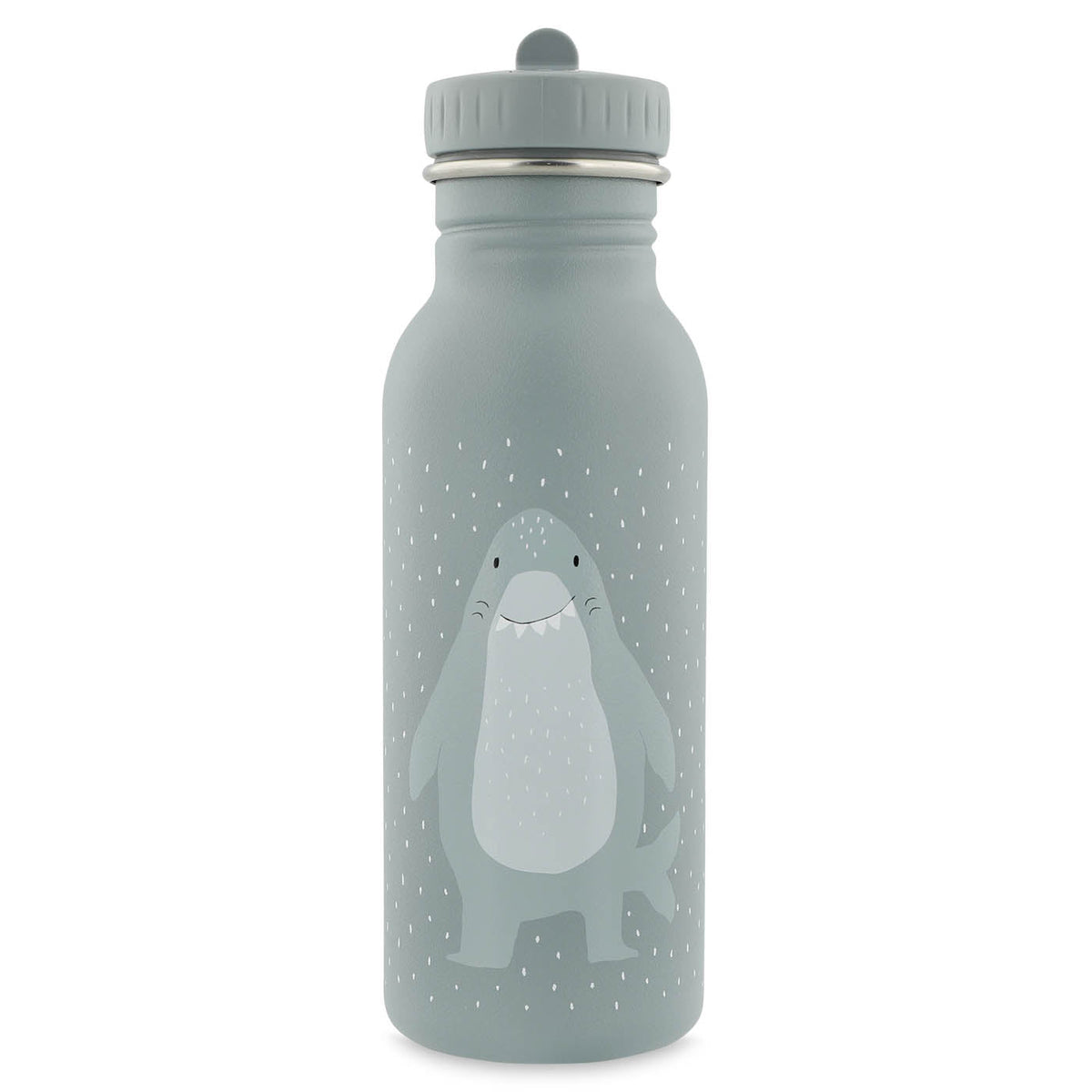 Garrafa Trixie em aço inoxidável de 500 ml Mr. Shark | trixie-garrafa-aco-inox-500ml-mr-shark-lollakids