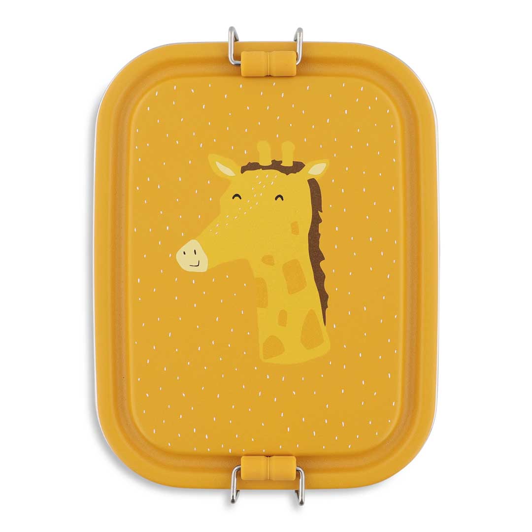 Lancheira metálica pequena Trixie Mr. Giraffe | trixie-lancheira-metalica-pequena-mr-giraffe-lollakids