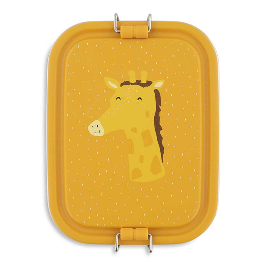 Lancheira metálica pequena Trixie Mr. Giraffe | trixie-lancheira-metalica-pequena-mr-giraffe-lollakids