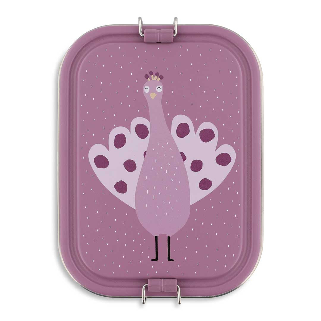 Lancheira metálica grande Trixie Mrs. Peacock | trixie-lancheira-metalica-grande-mrs-peacock-lollakids