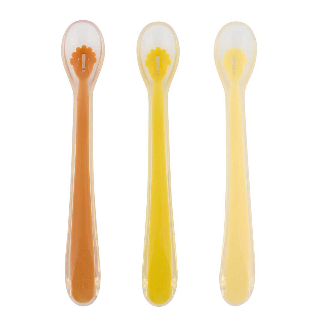 Conjunto de 3 colheres de silicone Mr. Lion Trixie - Lolla Kids