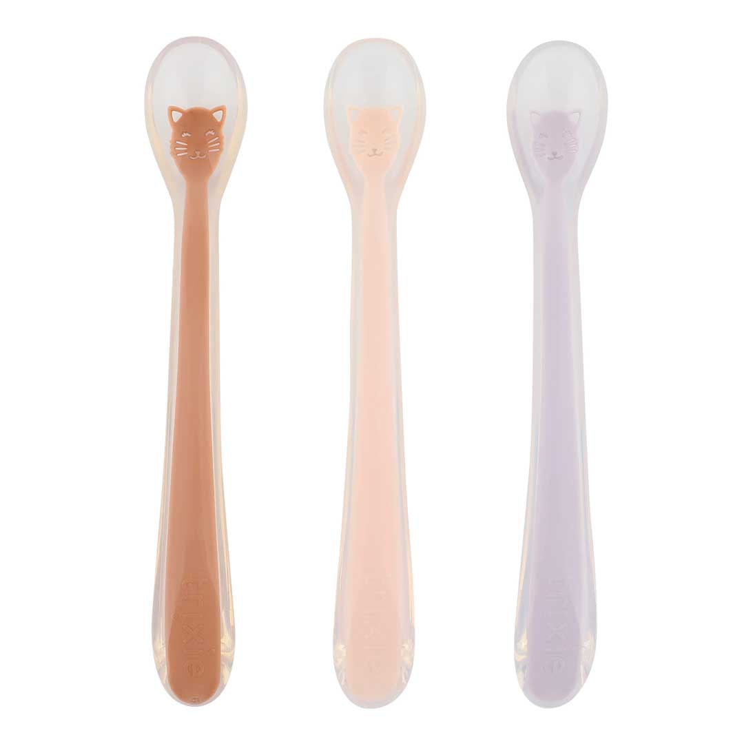 Conjunto de 3 colheres de silicone Mrs. Cat Trixie - Lolla Kids