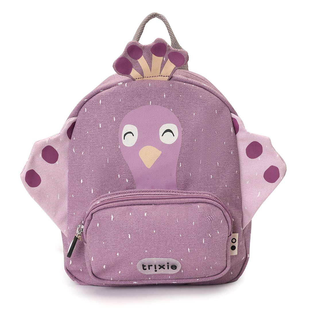 Mochila Pavão Mrs. Peacock Trixie de frente