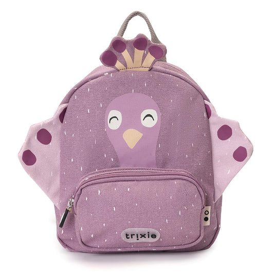 Mochila Pavão Mrs. Peacock Trixie de frente