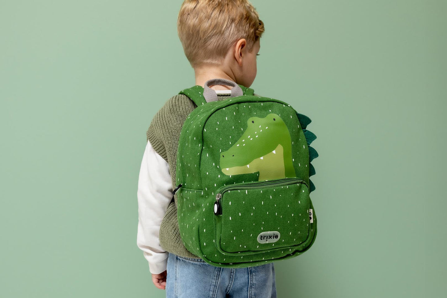 Pormenor da Mochila Jacaré Mr. Alligator Trixie Baby