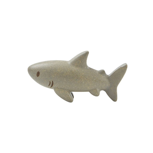 Tubarão de madeira PlanToys - brinquedo educativo sustentável 12 meses - Lolla Kids | plantoys-brinquedos-madeira-tubarao-lollakids
