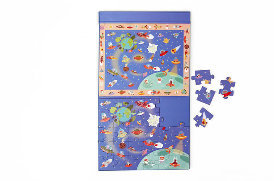 Puzzle Magnético + Jogo | Espaço