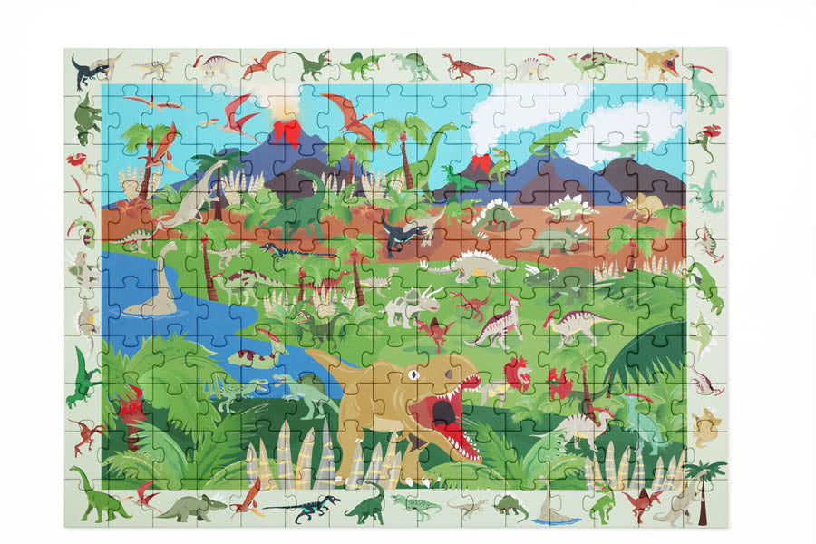 Puzzle 150 Pcs + Jogo de Descoberta: Os Dinossauros