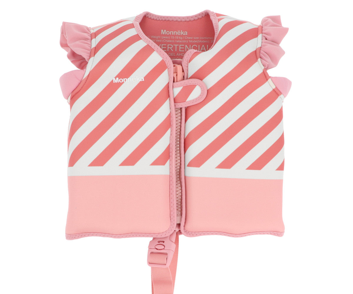 Colete Flutuador Aprendizagem Stripes Bloom & Blush Monnëka
