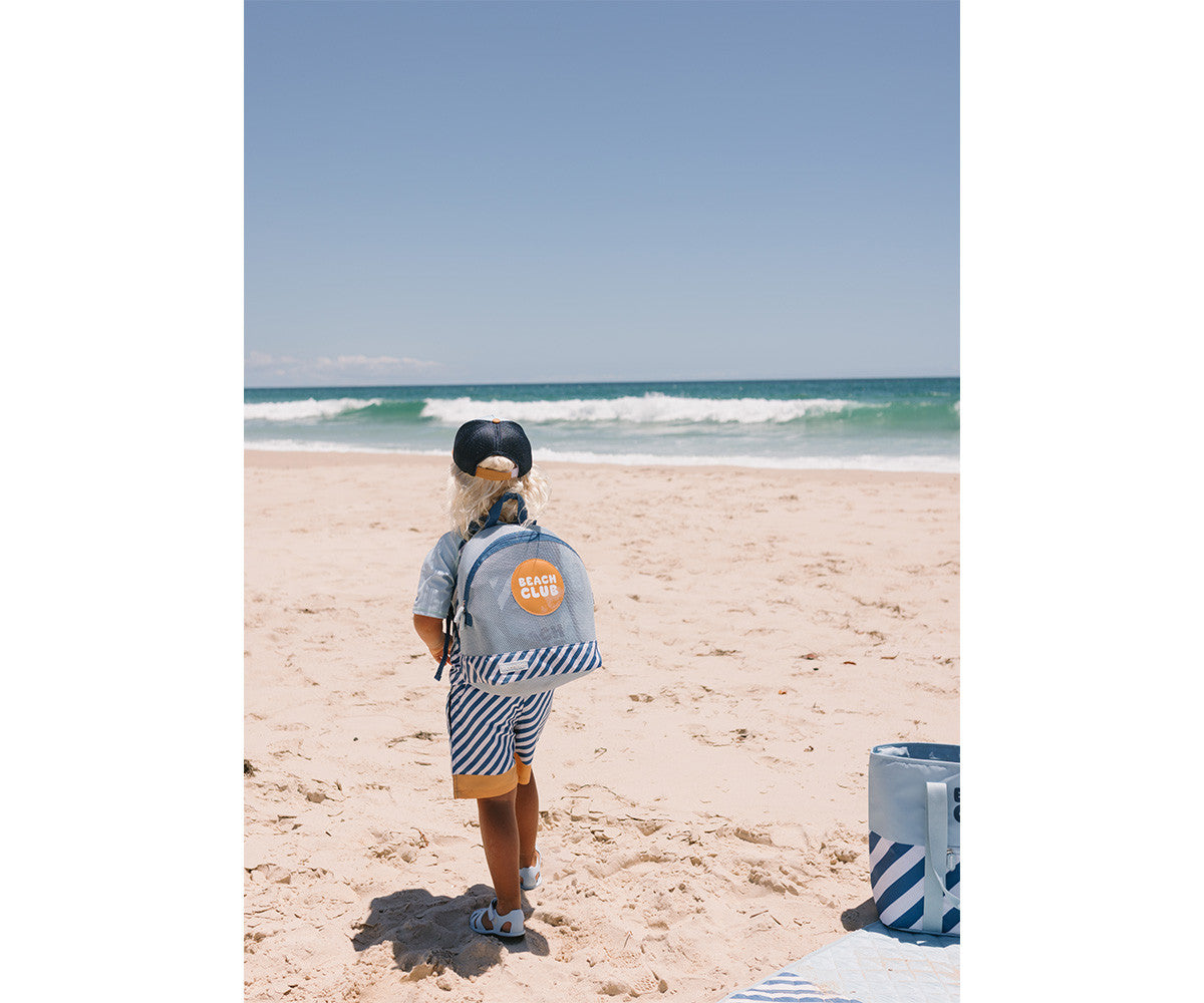 Mochila Anti-Areia Stripes Blues & Beyond Monnëka