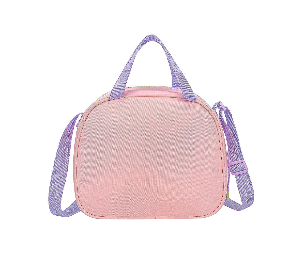 Bolsa térmica May Rainbow vista lateral com alça ajustável | may-bolsa-termica-rainbow-lollakids