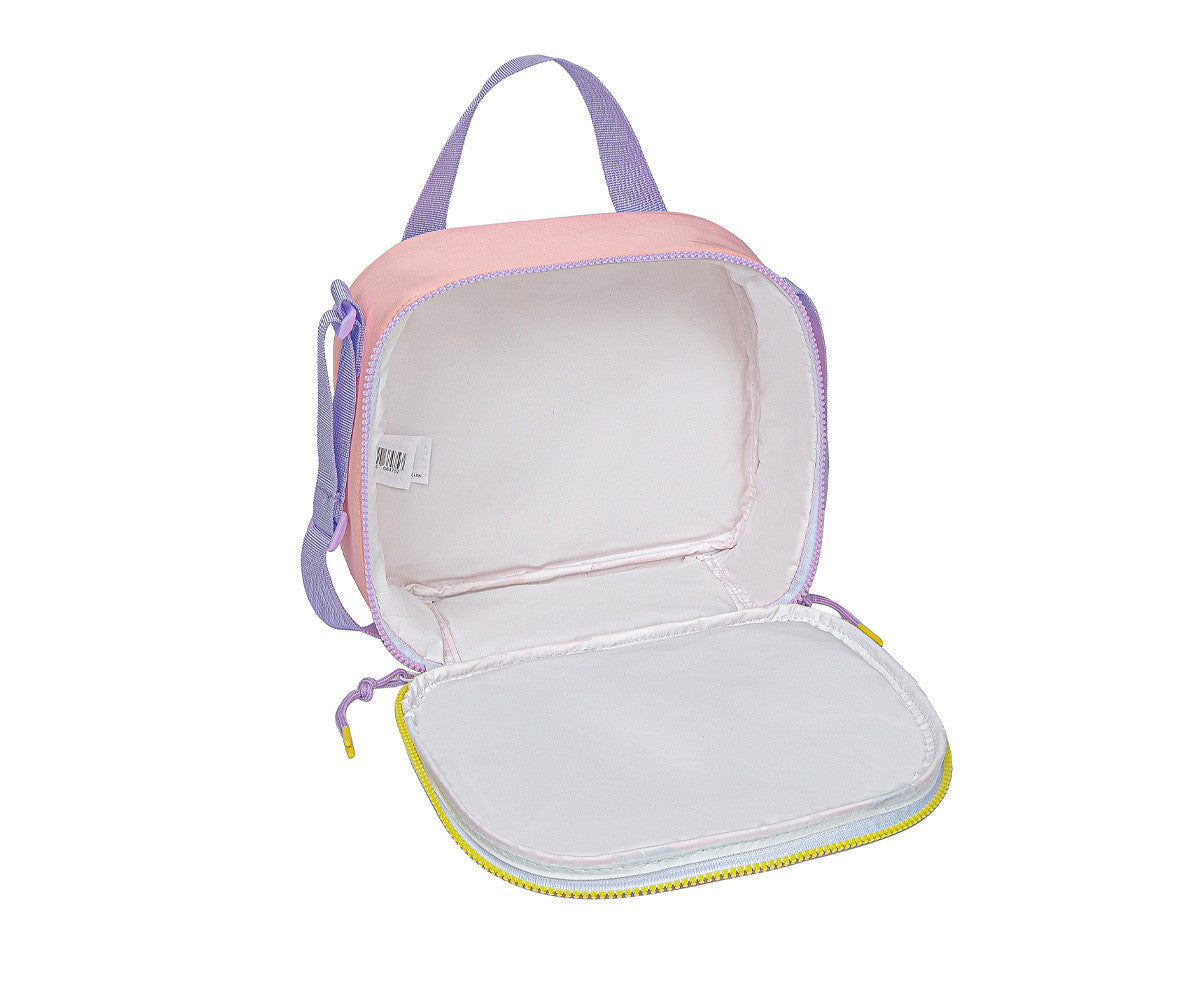Bolsa térmica May Rainbow interior com forro isolante | may-bolsa-termica-rainbow-lollakids