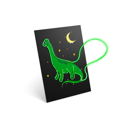 KIDYNEON Dinossauros Kidywolf – kit criativo luminoso