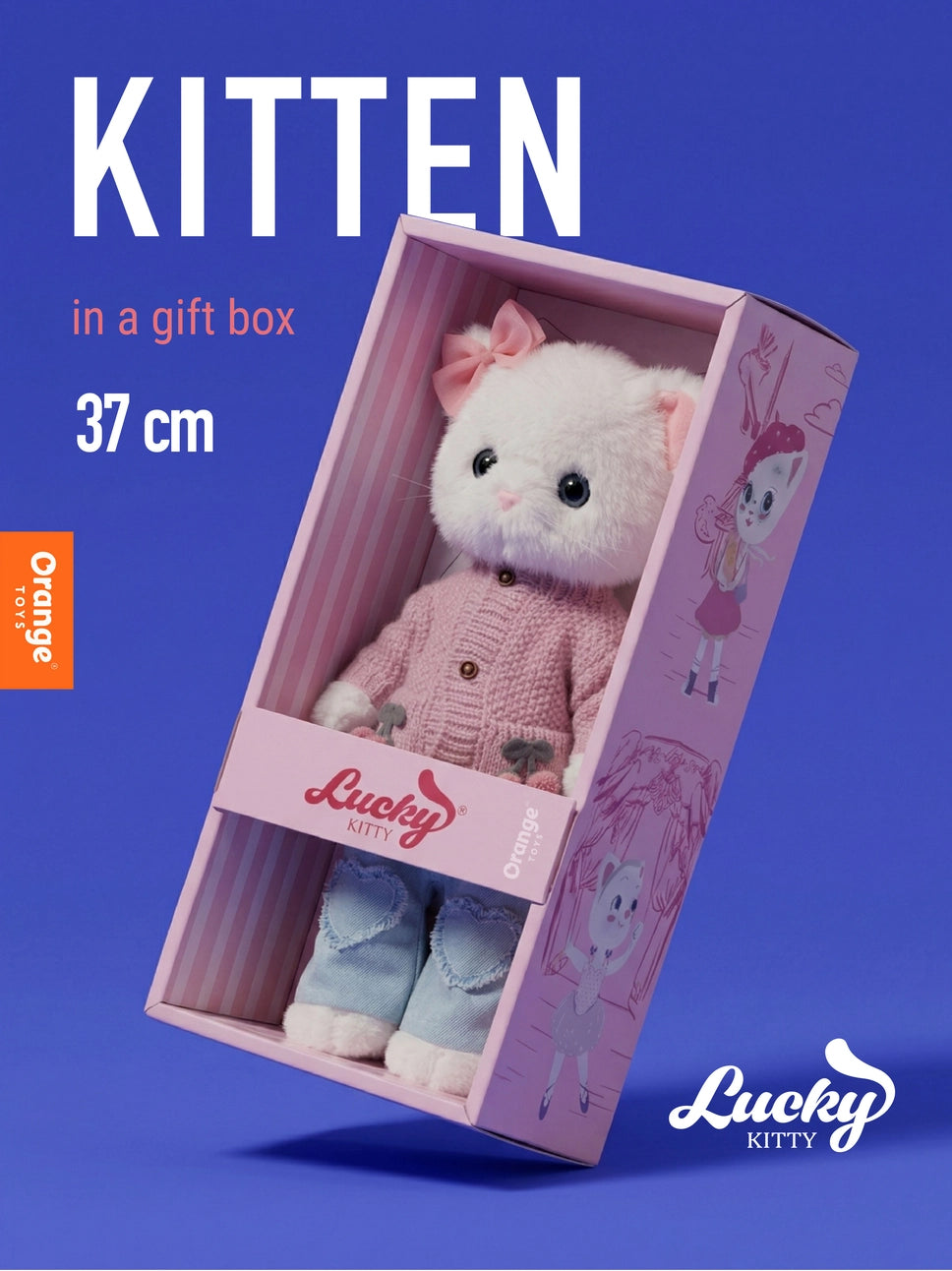 Conjunto de roupa Outono Aconchegante da Orange Toys para peluches Lucky Kitty | orange-toys-roupa-peluche-lucky-kitty-outono-aconchegante-lollakids