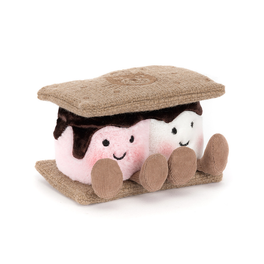 Par de peluches Amuseables S'mores da Jellycat, marshmallow e chocolate | jellycat-amuseables-smores-lollakids