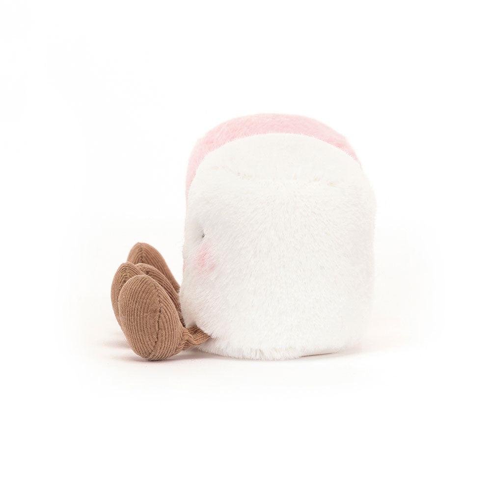 Amuseables Pink and White Marshmallows, pormenor das botas | jellycat-amuseables-marshmallows-lollakids