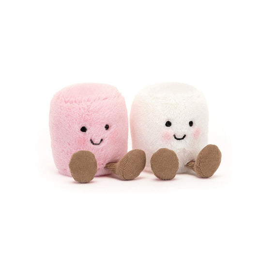 Par de peluches marshmallows Amuseables da Jellycat, rosa e branco | jellycat-amuseables-marshmallows-lollakids