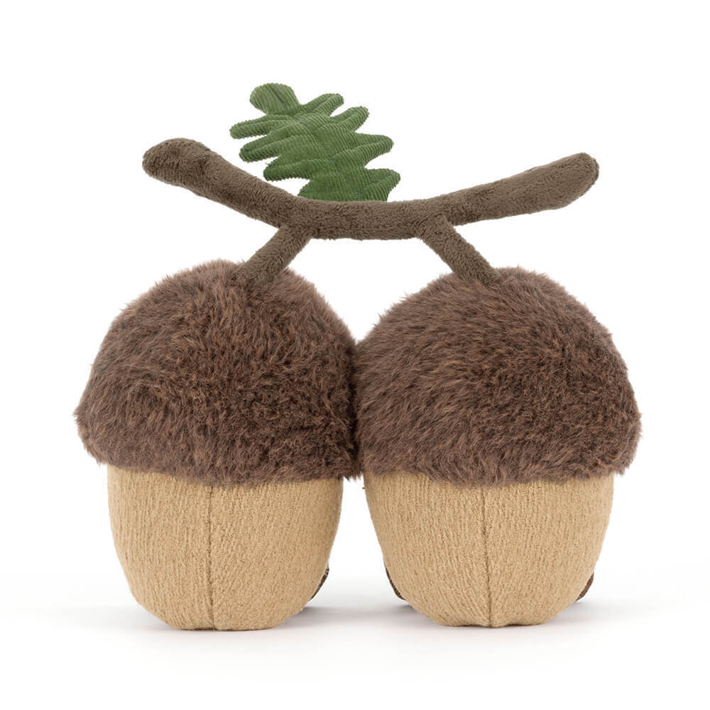 Amuseables Ort e Tum Acorns, vista lateral do par de bolotas | jellycat-amuseables-bolotas-ort-tum-lollakids