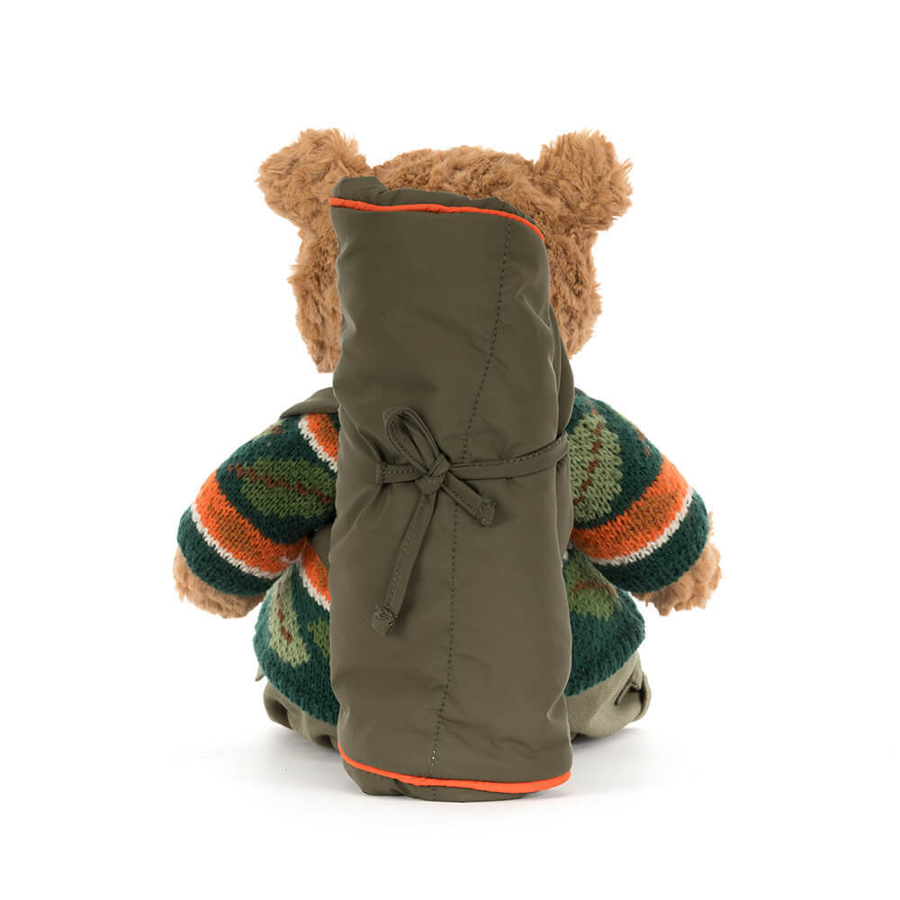 Urso Bartholomew Bear Jellycat, vista lateral | jellycat-urso-bartholomew-caminhada-lollakids