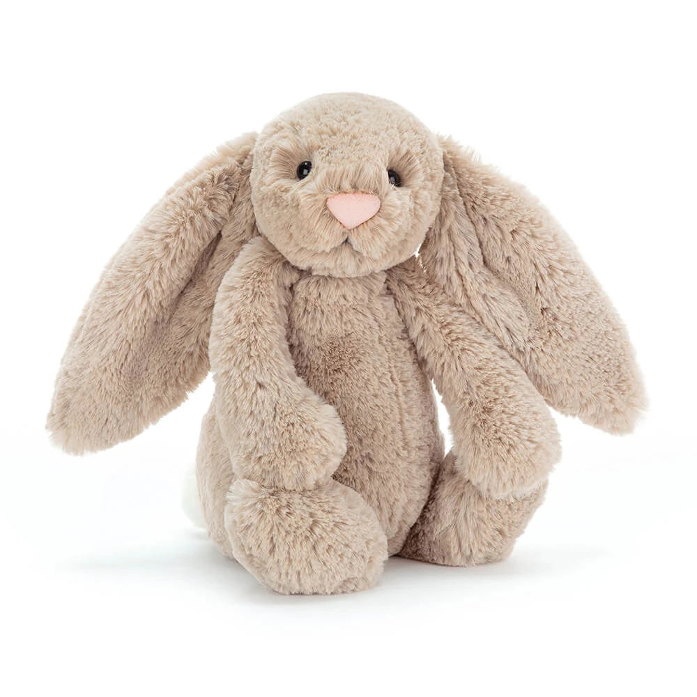 Coelho de peluche Bashful Bege Jellycat, vista principal | jellycat-coelho-bashful-bege-peluche-lollakids