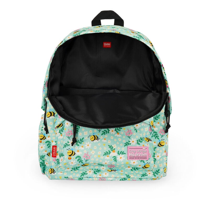 Mochila Legami My Backpack Bee - slot para portátil 15 polegadas | legami-mochila-bee-lollakids
