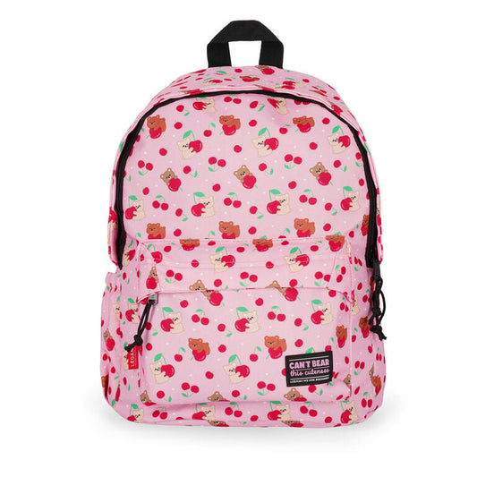 Mochila Legami My Backpack Teddy Bear cherry pink - vista frontal | legami-mochila-teddy-bear-lollakids