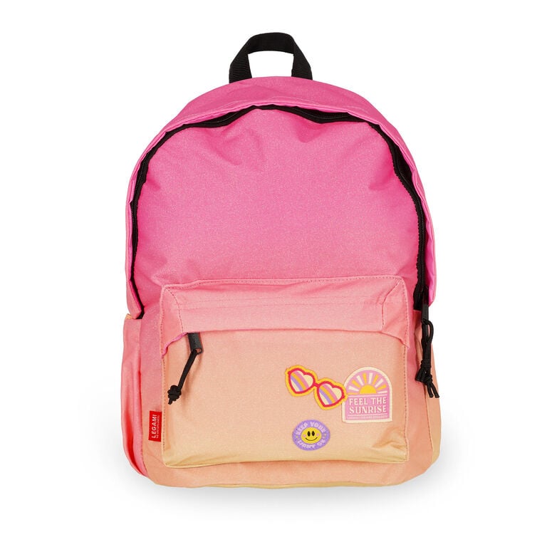 Mochila Legami My Backpack Sunrise Lover - vista frontal com cores de amanhecer | legami-mochila-sunrise-lover-lollakids