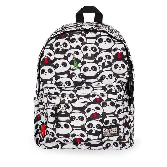 Mochila Legami My Backpack Panda - vista frontal | legami-mochila-panda-lollakids