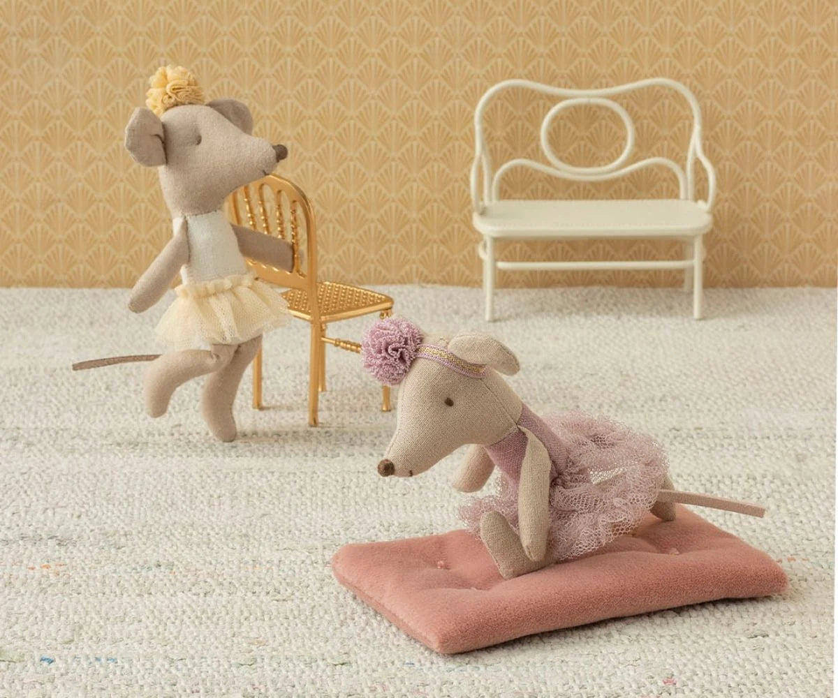 Ratinha bailarina Little Sister Maileg Off White