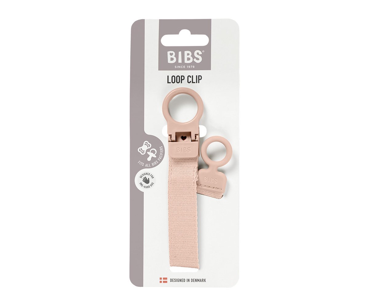 Porta-chupetas BIBS Loop Clip Blush
