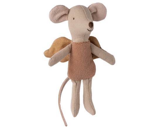 Ratinha fada Little da Maileg em rosa pó com asas de tecido | maileg-ratinha-fada-little-rosa-lollakids