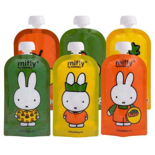 Saquetas Reutilizáveis 100 ml da Miffy 