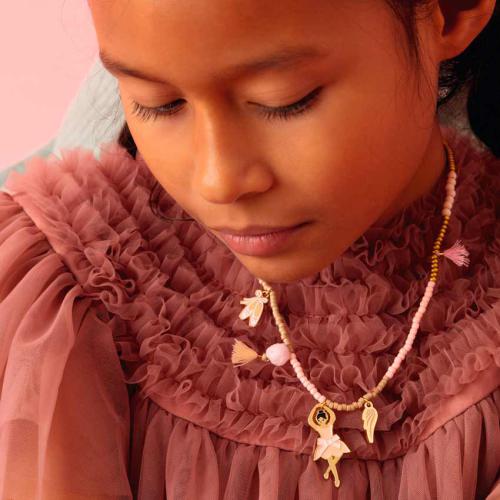 Colar Isadora Djeco Life Style – Infantil com Bailarina e Pompons