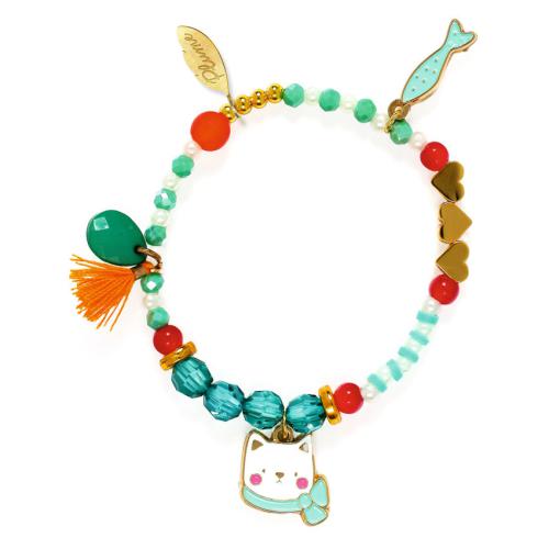Pulseira Hanaé Djeco Life Style – Infantil com Gato e Peixe