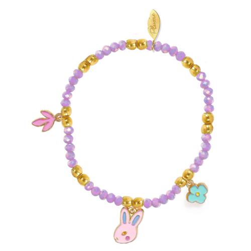 Pulseira Rose Djeco Life Style – Infantil com Coelho e Flor