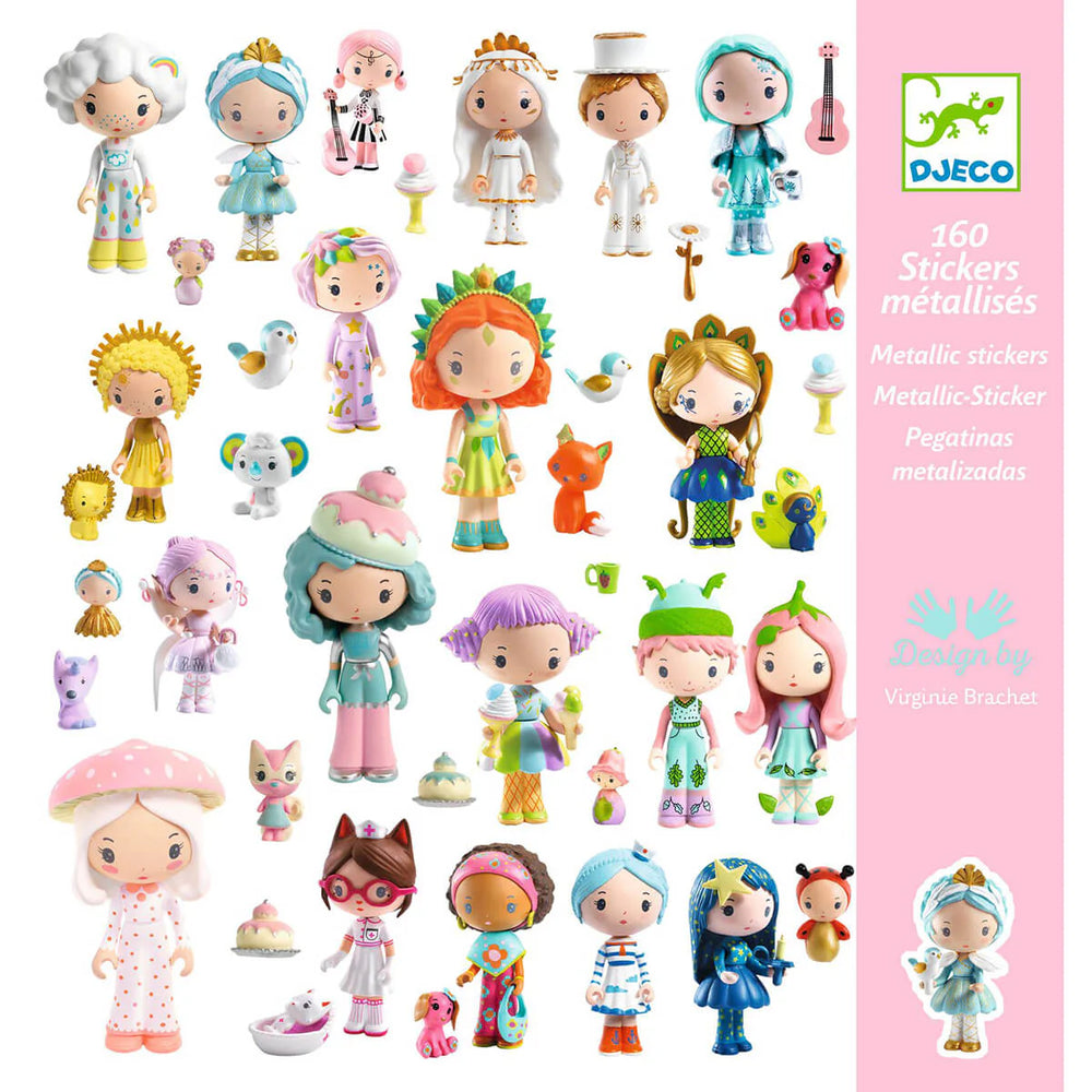 160 Autocolantes Metálicos Tinyly