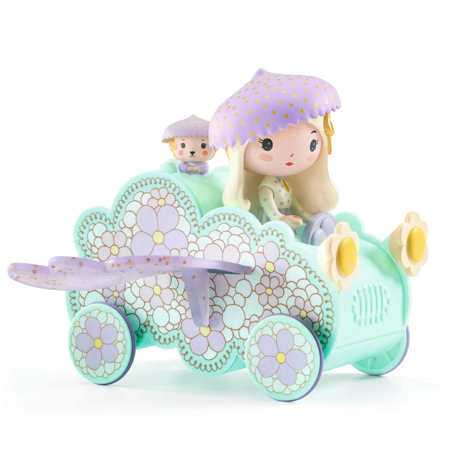 jeco Tinyly Jil & Jerry Tinycar – Carro-Nuvem com Asas (4–9 anos)