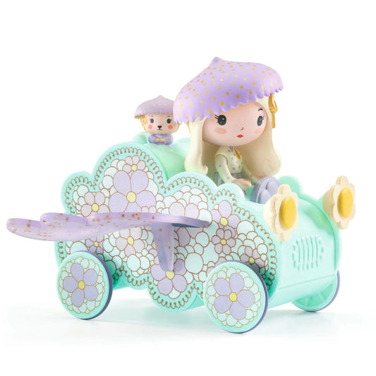 jeco Tinyly Jil & Jerry Tinycar – Carro-Nuvem com Asas (4–9 anos)