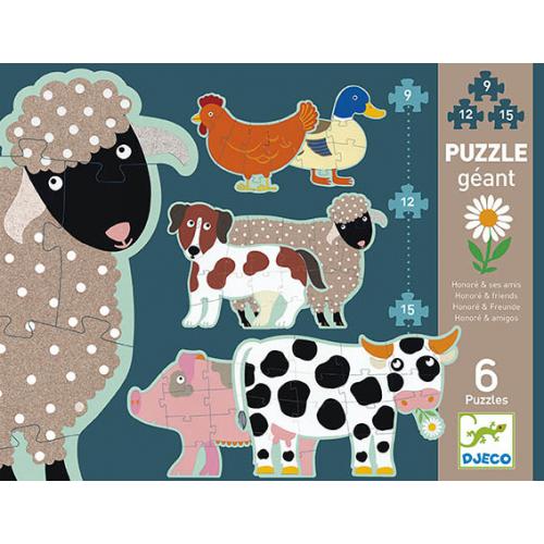Puzzles gigantes pensados para pequenos exploradores