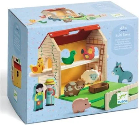 Softi Farm Djeco – Quinta em Madeira e Feltro para Crianças