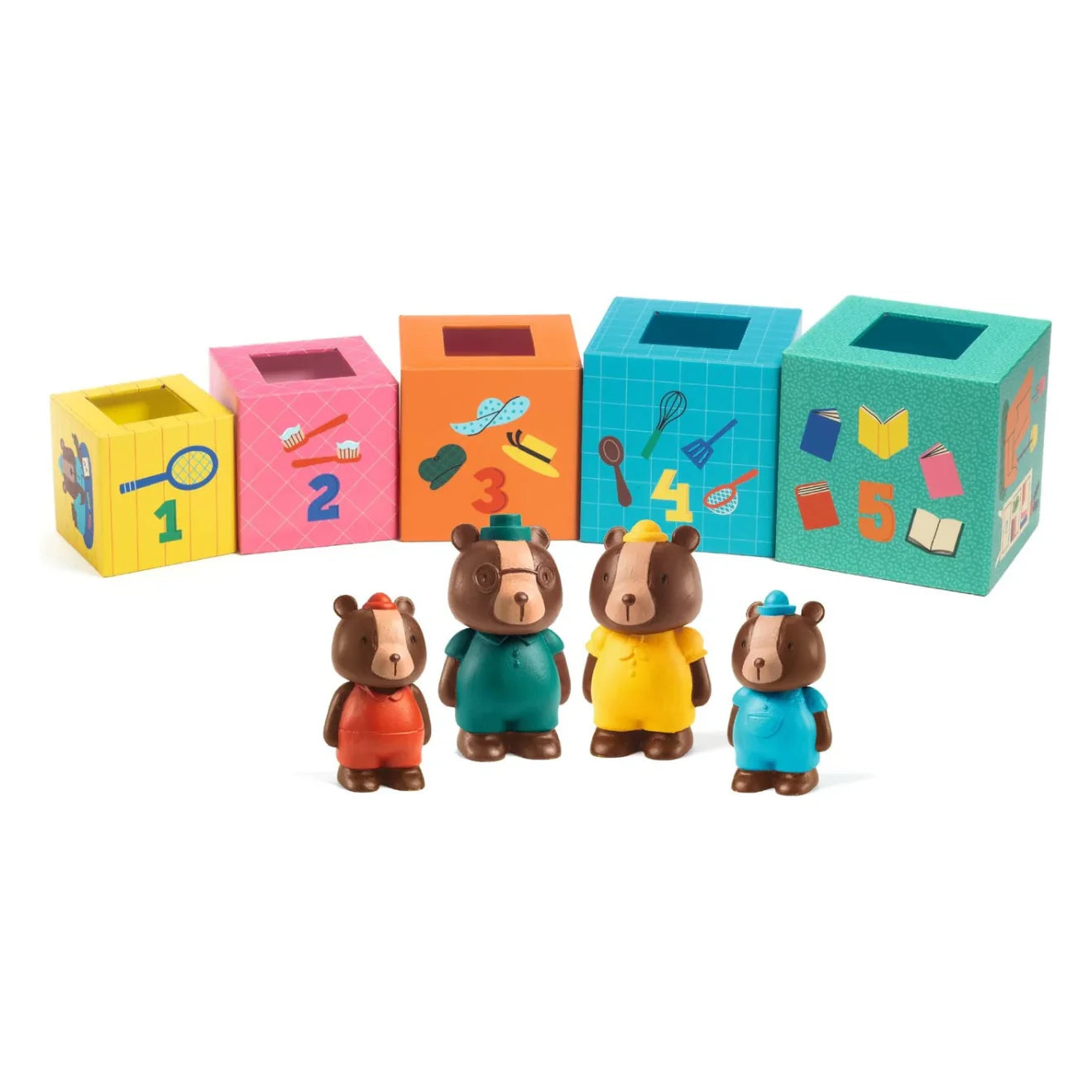 Empilhar, encaixar e brincar no chão